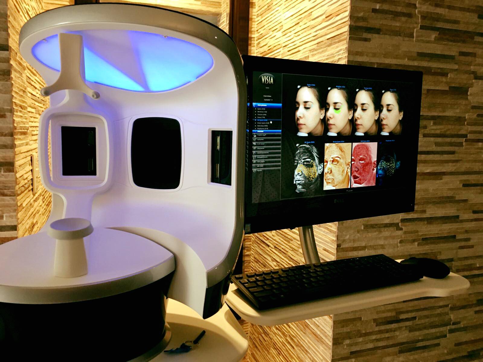 Análisis facial digital VISIA-CR en la clínica de la Dra. Dafne Arellano, Puebla