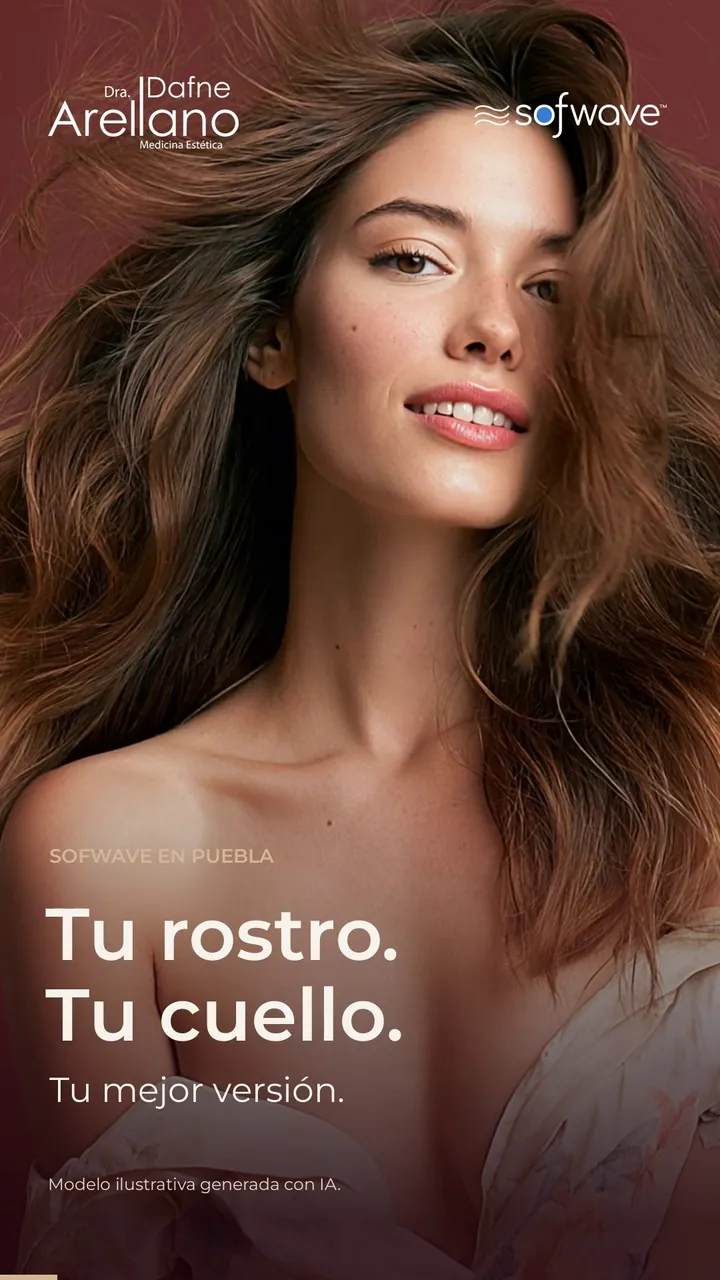 Sofwave en la Clínica Dra. Dafne Arellano: rostro, cuello, cejas y bajo el mentón
